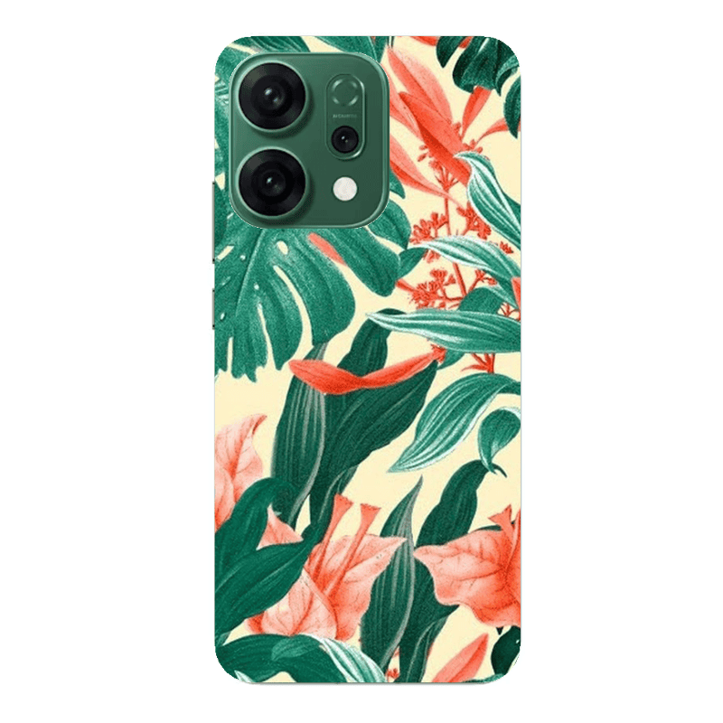 Oppo RENO 14 Tropic Laves Transparent Silicone TPU Θήκη